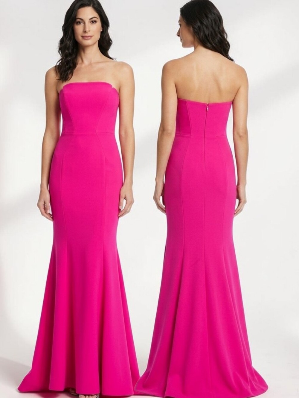 JILL JILL STUART Peony Straplees Mermaid Evening Gown - Size 4